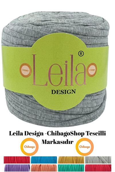 Leila Design KIRÇILLI GRİ PENYE İP (600-650GR) 1 ADET FİYATIDIR