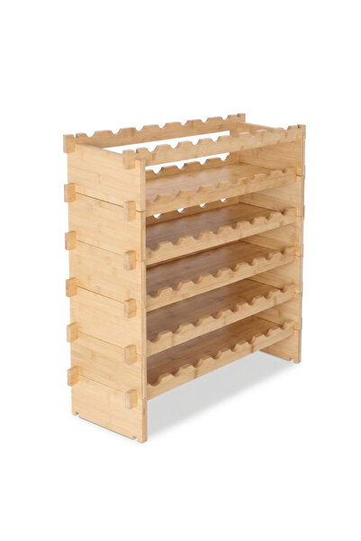 Grandia Bamboo modular wine rack for 48 bottles