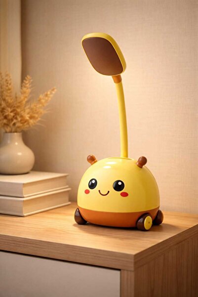 Genel Markalar Çocuk Odası Sevimli Kalem Tutucu Ve Çalışma Masa Lambası - Çok...