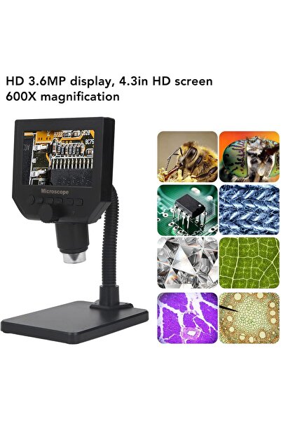 Genel Markalar G600 Taşınabilir Lcd Dijital Mikroskop Hd şarjlı