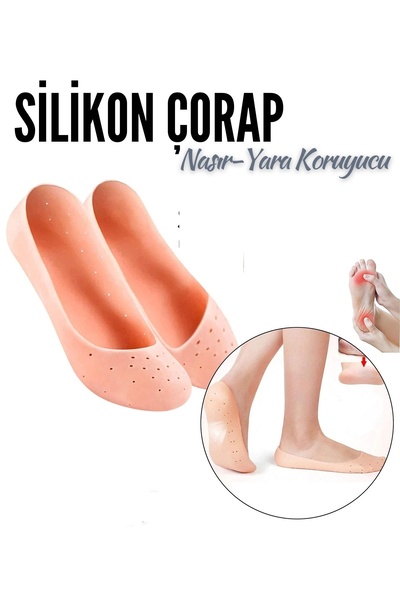 Transformacion Nasır Yara Koruyucu Silikon Koruyucu Çorap 715574 6 lı Paket