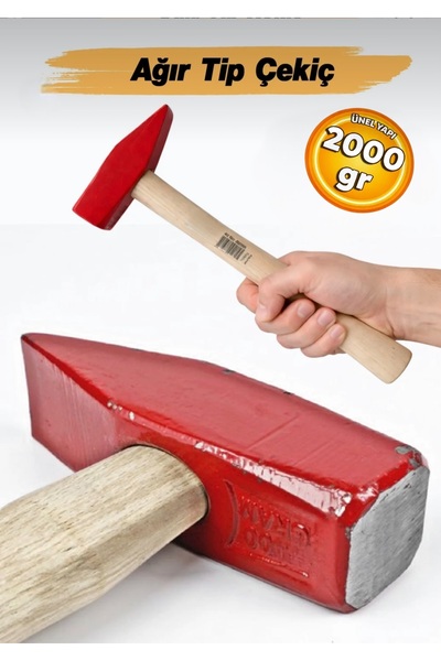 SARA GROUP Sara Ağaç Saplı Çekiç 2000 gram