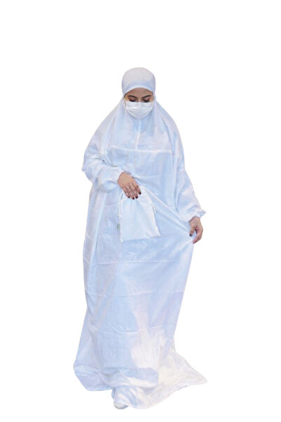 MORRISSA فستان صلاة نسائي أبيض جميل قطعة واحدة مناسب للسفر وكهدية