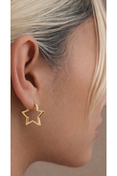 Markiz Takı أقراط نمط النجمة الذهبية