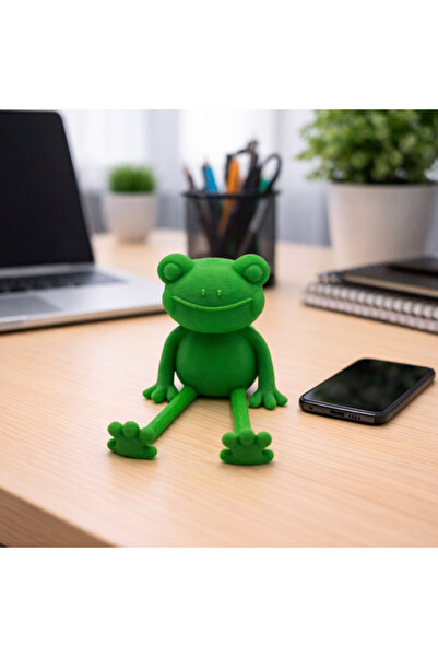 NO BRAND Kurbağa Figürlü Telefon Tutacağı Telefon Standı Dekorasyon Masaüstü ...
