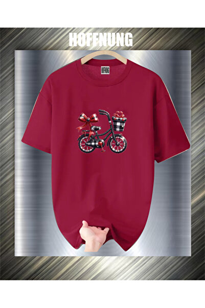 HOFFNUNG Tricou UNISEX cu mânecă scurtă, guler rotund, imprimat cu Inimă și P...