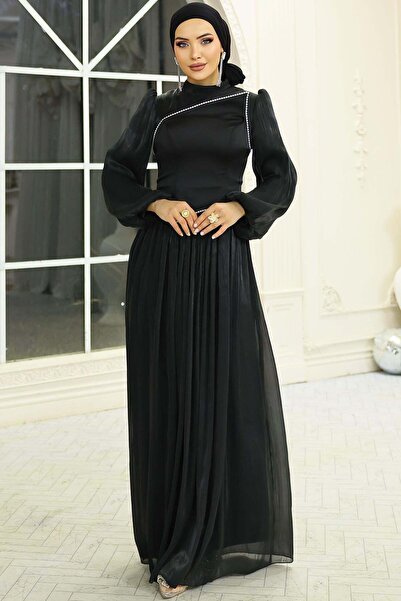 Olcay Yoryo hedvábné večerní šaty s perlovými a saténovými detaily, vhodné pr...