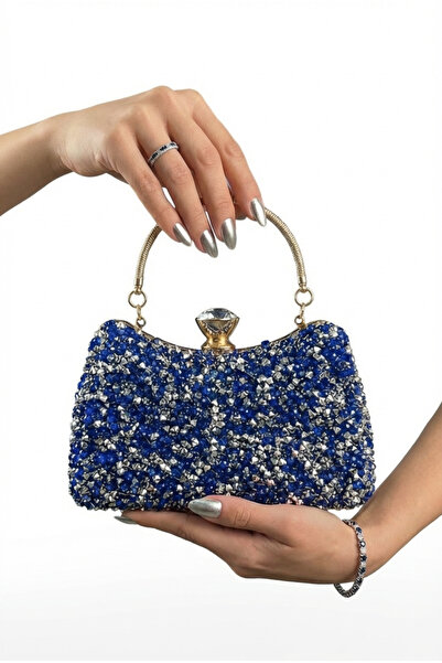 Çanta Trend Γυναικείο βραδινό φόρεμα με πέτρες και μακρύ μοντέλο με Τιράντα α...