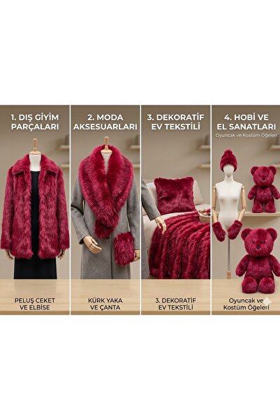 Atlas Kumass Kürk Kumaş parça