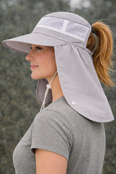 Mustran UV Protective Women's Sun Hat with Wide Brim and Nape Protector, Summ...