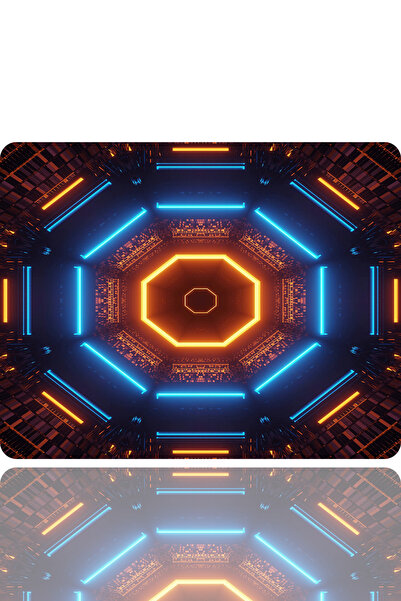 BLS لوحة ماوس للألعاب مقاس 48 × 40 سم، قاعدة مطاطية مضادة للانزلاق، لوحة ماوس L