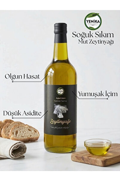 Mut Yenika Soğuk Sıkım Natürel Sızma Zeytinyağı (Olgun Hasat Yumuşak İçim) 75...