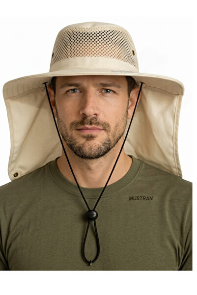 Mustran Καπέλο ηλίου Safari Sports με προστασία από τον αυχένα και διχτυωτό π...