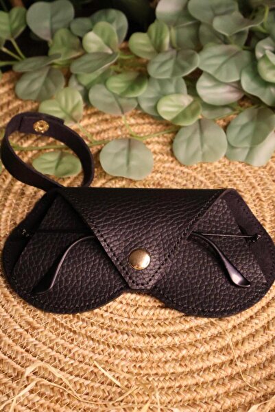 Hanging Glasses Case Heart Model ( Black Flotter Printed )