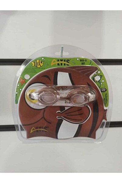 ALTIS Set de înot pentru copii cu cască de înot + ochelari de protecție pentr...