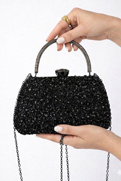 ÇANTAM GELSİN Γυναικεία τσάντα βραδινού φορέματος από κρυστάλλινη πέτρα Τσάντ...