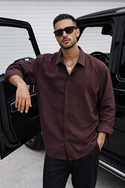 Delpino قميص صيفي بأكمام طويلة قماش مودال من القماش