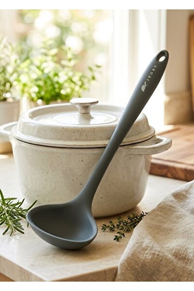 IVORY Isıya Dayanıklı Yanmaz Yapışmaz Silikon Kepçe (IVO-SL103)