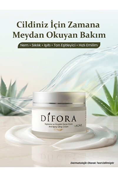 Difora Anti-Aging Aydınlatıcı&Kırışıklık Önleyici 50Spf+ Güneş Korumalı Nemle...