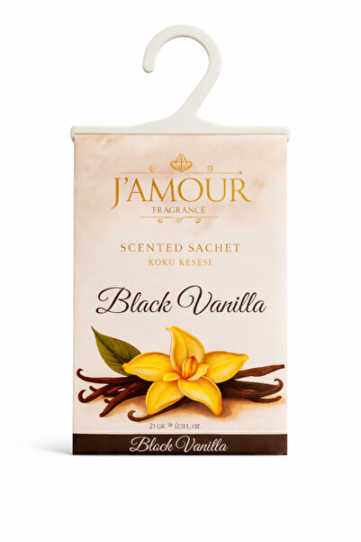 J'AMOUR EAU DE PARFUME Black Vanilya Askılı Dolap Kokusu,Çekmece Kokusu,Gardı...