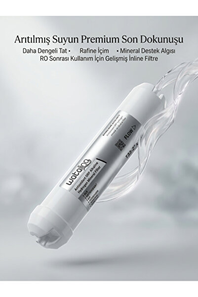 watalina Antioksidan ORP Alkaline Hydrogen Mineral Filtre RO Sonrası Son Aşam...