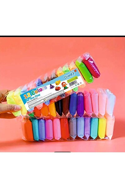 Genel Markalar 12 colors air dry clay ozankil Zıplayan Havayla Kuruyan Yumuşak Kil Kendin Yap Seti