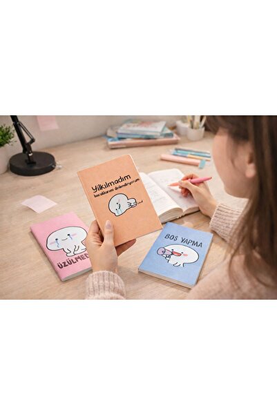 ÖZ KIRTASİYE Konuşan Not Defteri 3'lü Çizgisiz 10x15
