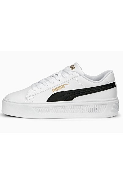 Puma Smash Platform V3 Kadın Beyaz Sneaker Ayakkabı 39075804
