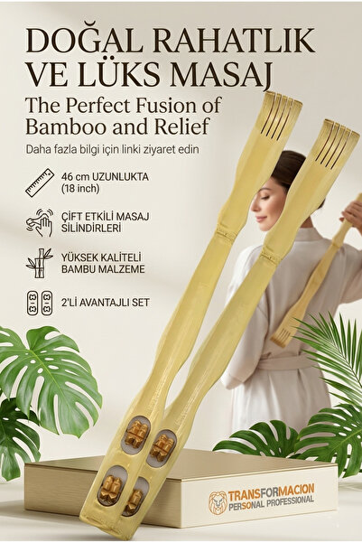 Transformacion Massage Back Scratcher - Bamboo Back Scratcher Set of 2 721765