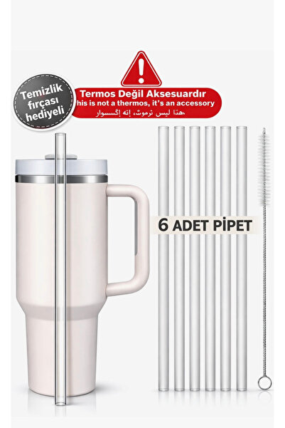Tois Stanleypipet Quencher 1.18 Lt Uyumlu 6lı Pipet Termos Pipeti– Temizlik F...