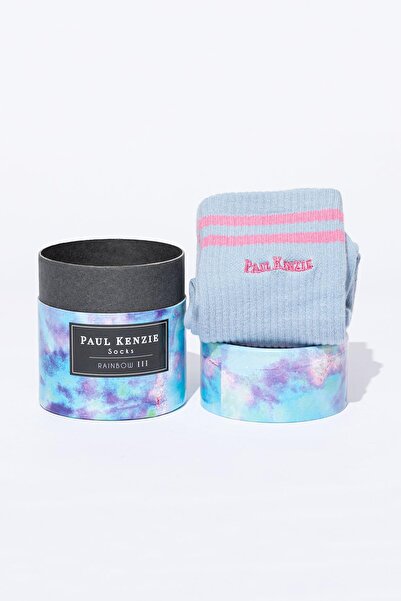 Paul Kenzie جوارب طويلة مطرزة للجنسين من Motley Socks - قوس قزح 3