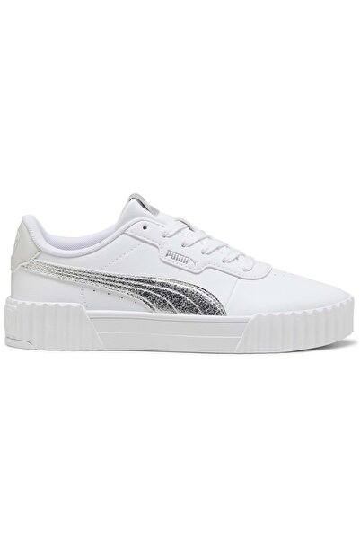 Puma كارينا 3.0 ميتاليك ويسبر 404511 حذاء رياضي حذاء رياضي للجنسين فضي