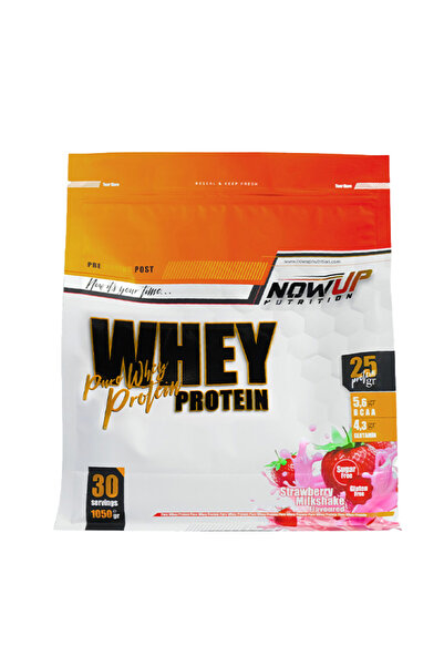 NOWUP NUTRITION 100% Whey Protein Powder 1050 Gr |   Strawberry Flavored |   ...