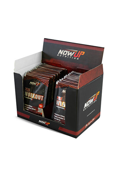 NOWUP NUTRITION Pre-workout Saşe 30x12g | Vişne Aromalı Antrenman Öncesi Ener...