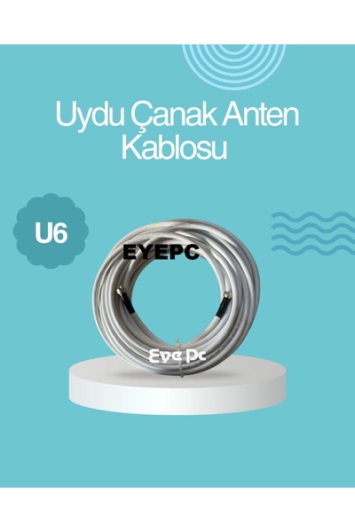 NcpLine كابل الأقمار الصناعية 5M RG6/U6 – أبيض – توصيل وتشغيل مع موصل F – دقة...