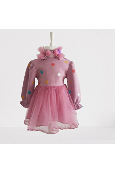 Miniworld Tulle dress with headband, thick cotton, headband with appliqués, p...