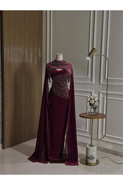 vanus fashion 6659-فستان سهرة طويل