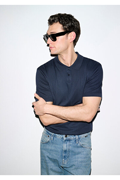 Mavi Тъмносин (ТЕНСЕЛ) ™ Поло тениска от модална смес, стандартна кройка 0613...