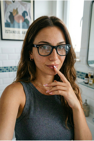 Houseofeyeris نظارات NOX ذات الإطار الأسود الشهيرة للحماية من الضوء الأزرق وح...