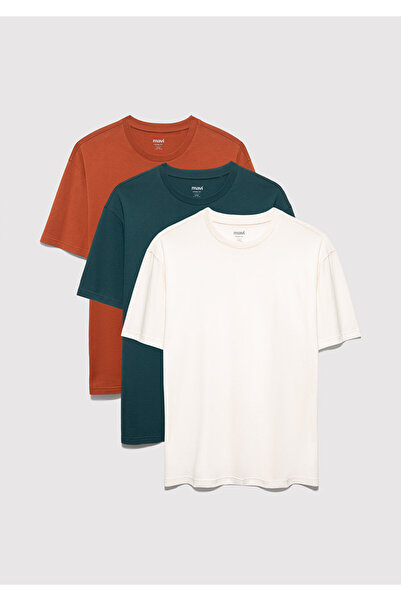 Mavi 3er-Pack Basic-T-Shirts für Herren, lockerer Schnitt / bequemer Schnitt ...