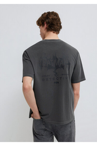 Mavi تي شيرت باتمان مطبوع باللون الأنثراسيت بقصة مريحة 0613203-900