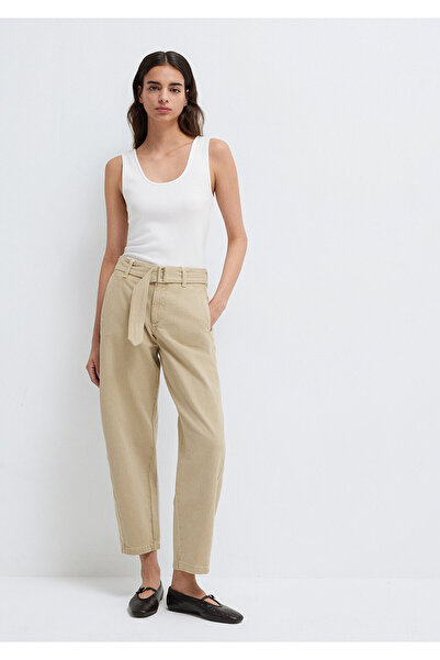 Mavi Бежови панталони с колан 1011183-70153