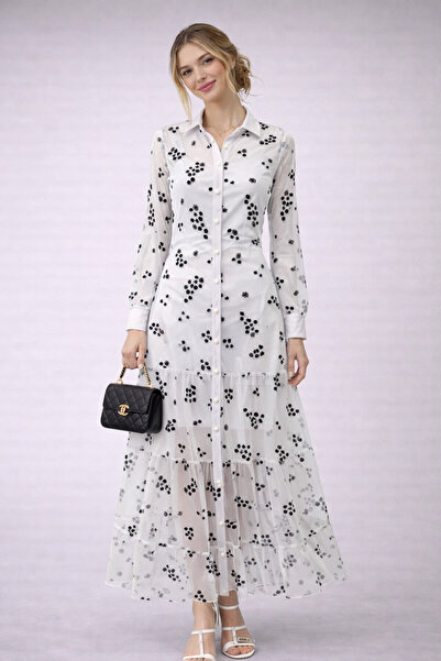 twomeey فستان من القماش المتدفق المستورد