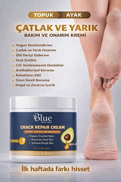 BLUE Skin Care çatlak giderici Ayak kremi Topuk Çatlak Mantar, Koku Yaralar I...