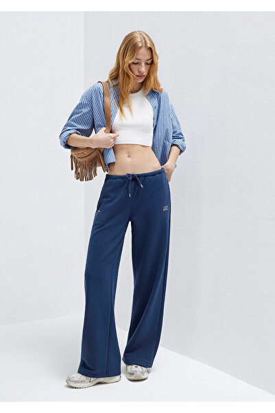 Mavi Pantaloni de trening albastru marin cu logo imprimat 1011124-70488