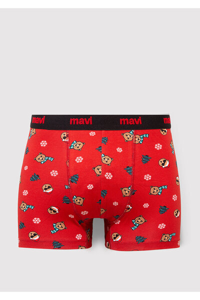 Mavi Bedruckte Boxershorts mit Neujahrsmotiv 0912135-32421