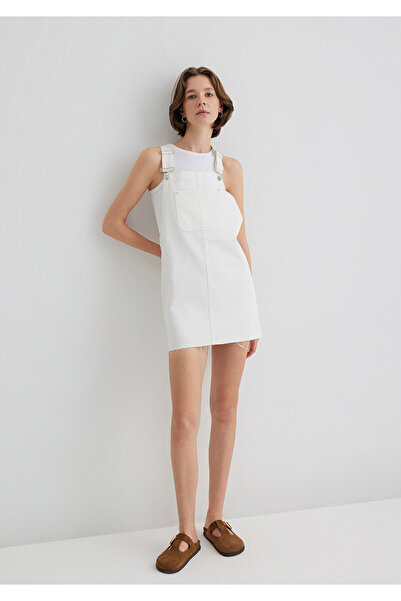 Mavi Iza Off White Jean Φόρεμα 1310662-89835