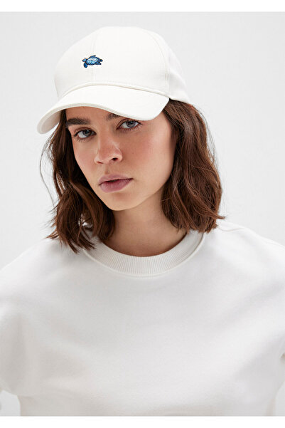 Mavi Turtle Embroidered Ecru Hat 1913011-28458