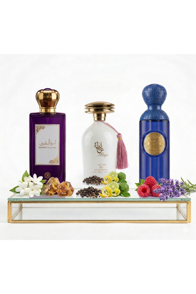 ARYAN Set of 3 Arabian Perfumes (2x Women + 1x Men) 100ML - Ameerat Al Sharq ...