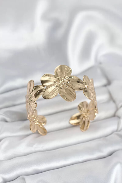 Skygo سوار نسائي من النحاس على شكل زهرة - TJ-BB8051